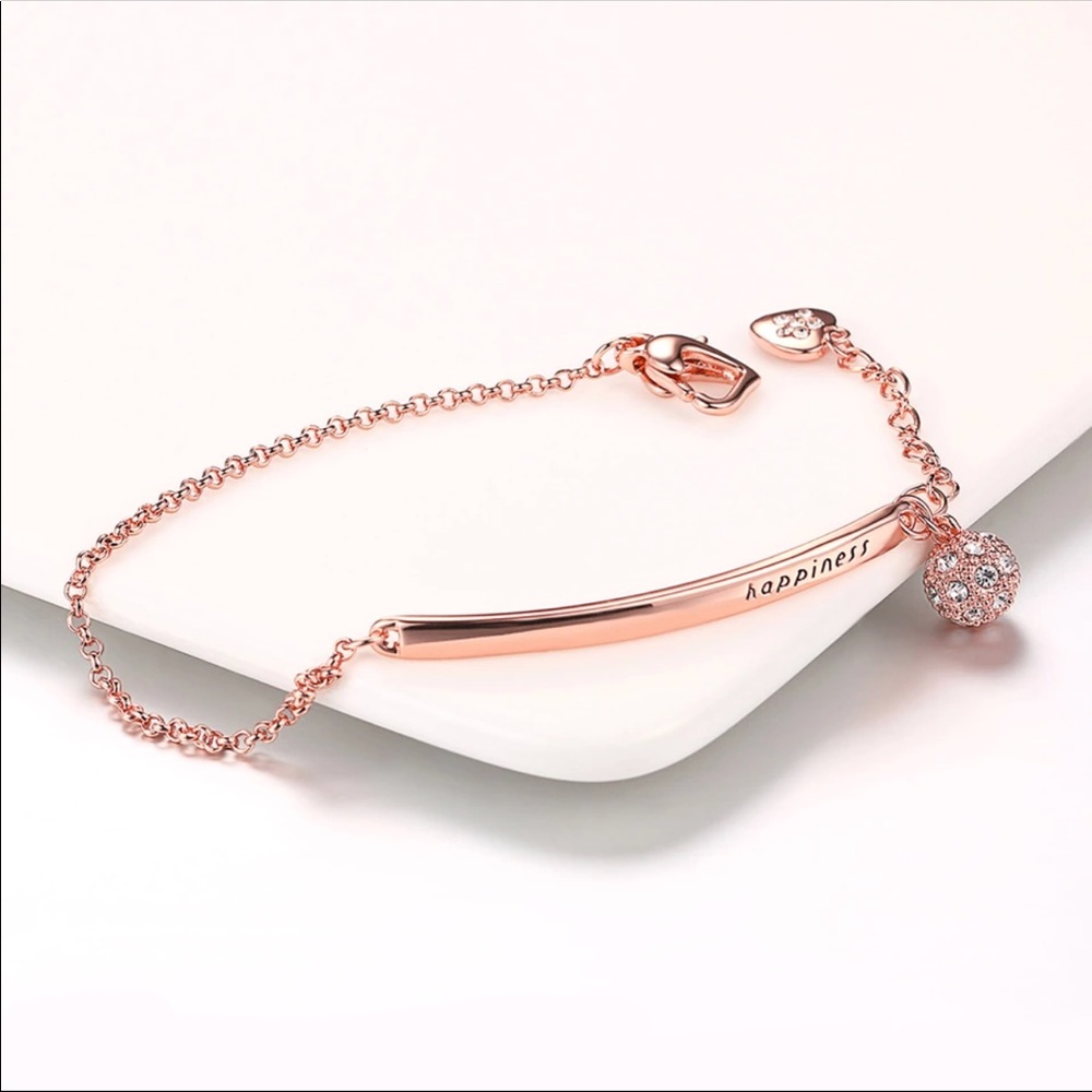 💐Rose Gold Happiness Charm Bracelet - Picture 3 of 8